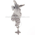 hot rhinestone beads drop beautiful hanging bohemian angel wing earing